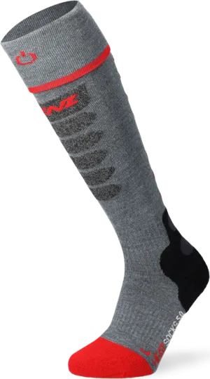 Lenz Heat Sock 5.1 Toe Cap Slim Fit Grey | Buy Lenz Heat Sock 5.1 Toe Cap Slim Fit Grey here | Outnorth