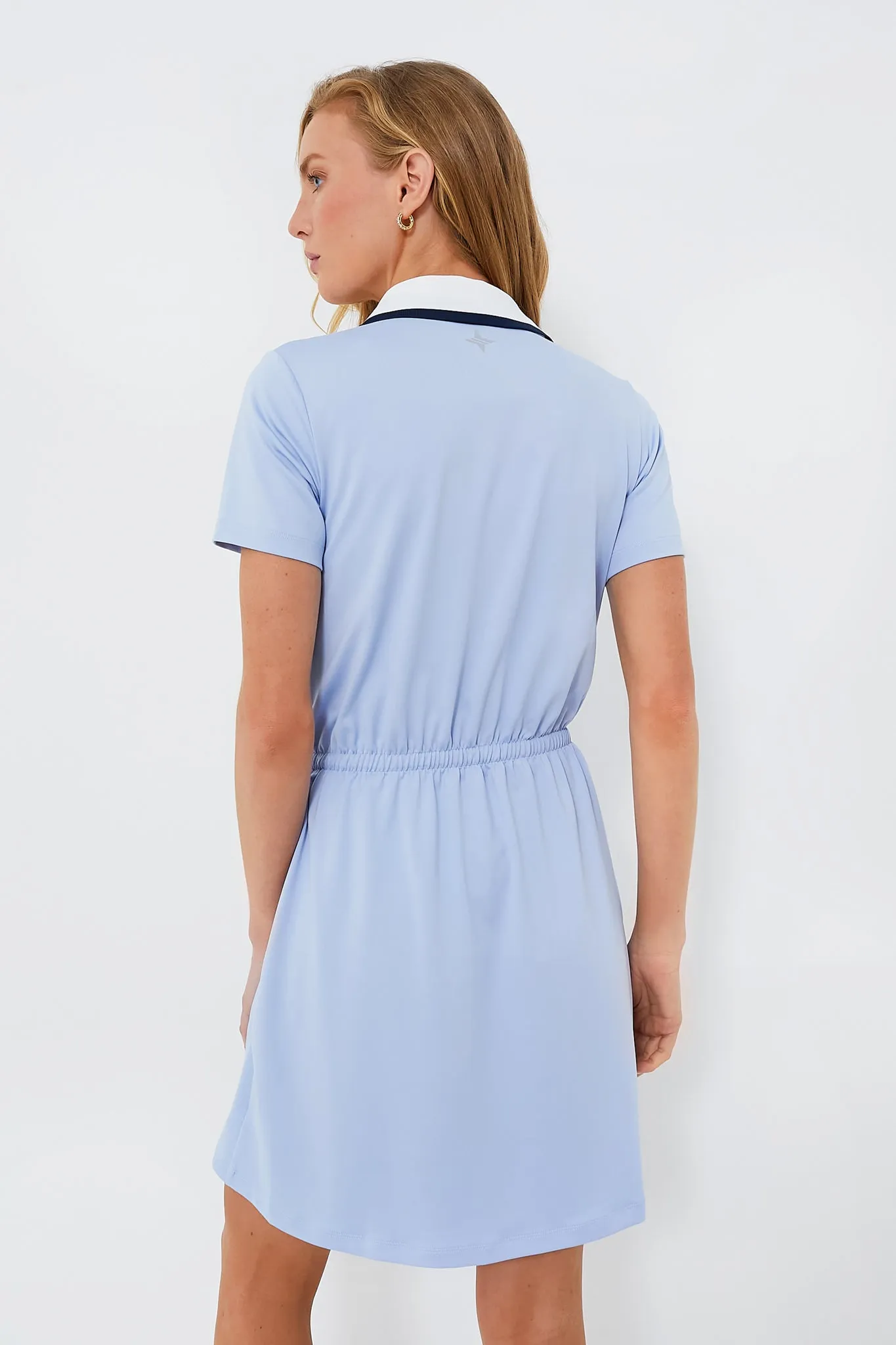 Light Blue Short Sleeve Alcott Golf Dress