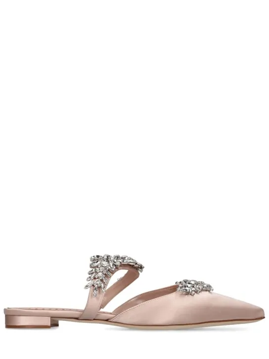 Manolo Blahnik   10mm Lurum satin flats 