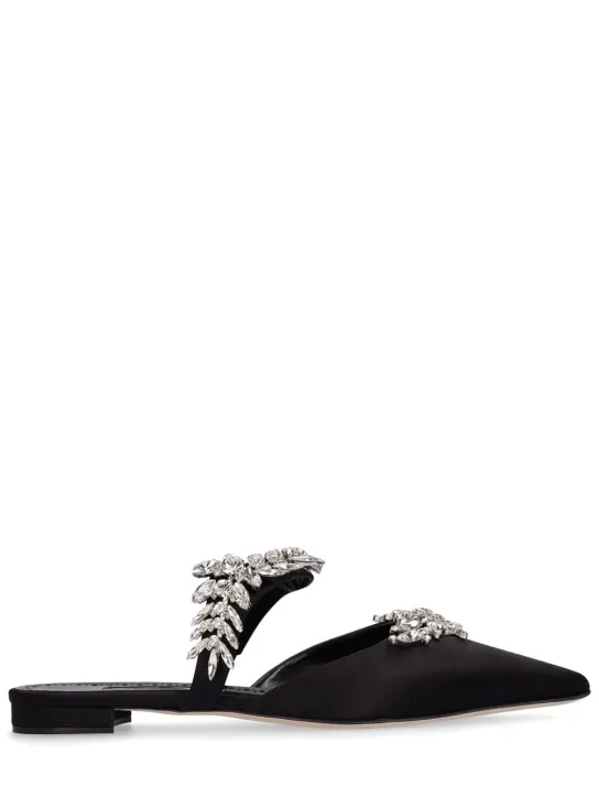 Manolo Blahnik   10mm Lurum satin flats 