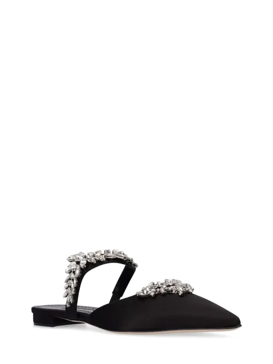 Manolo Blahnik   10mm Lurum satin flats 