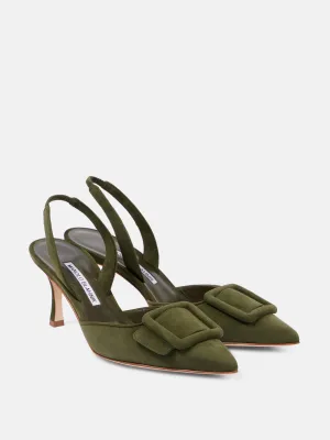 Maysli suede slingback pumps