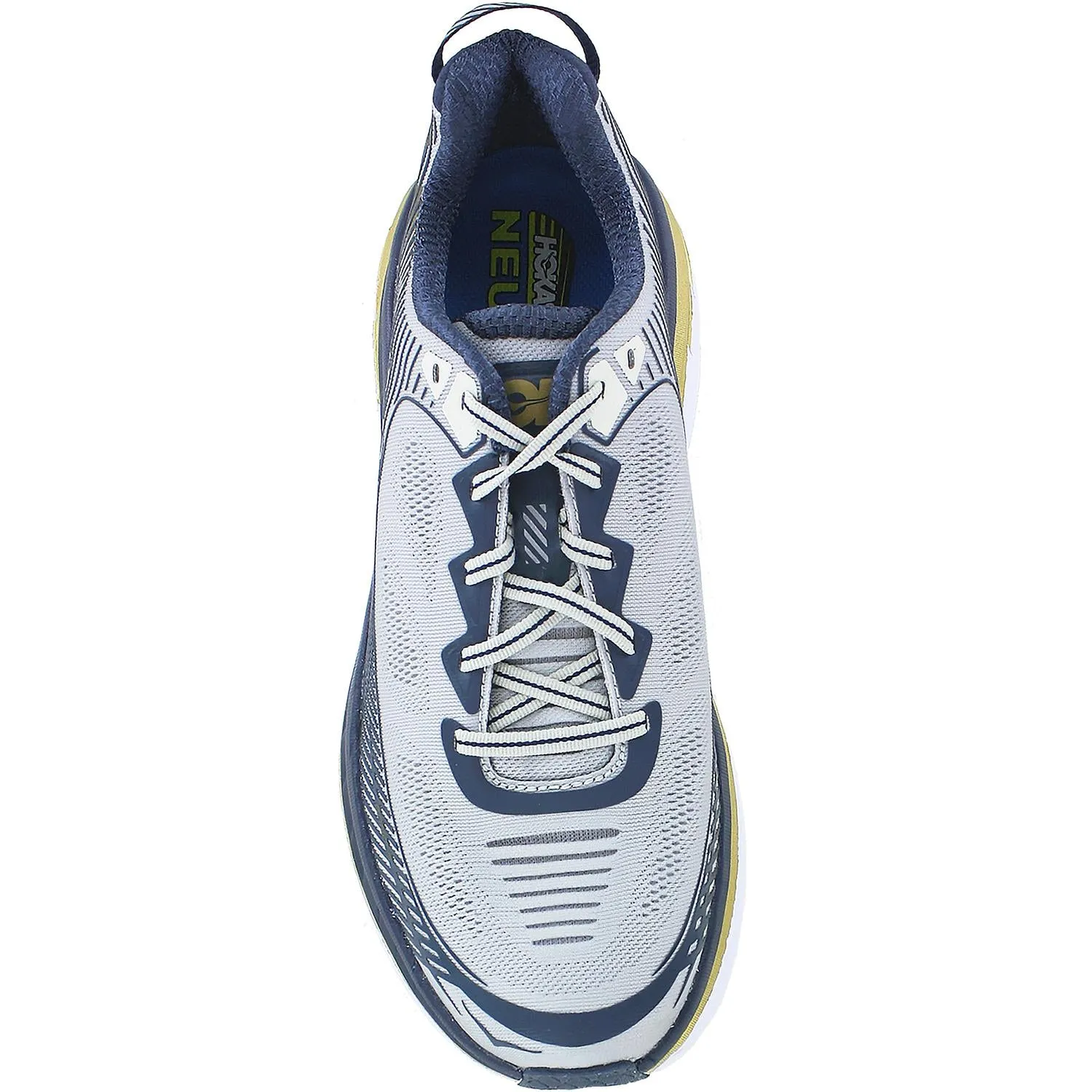 Men's Hoka One One Bondi 5 Cool Grey/Midnight Navy Mesh