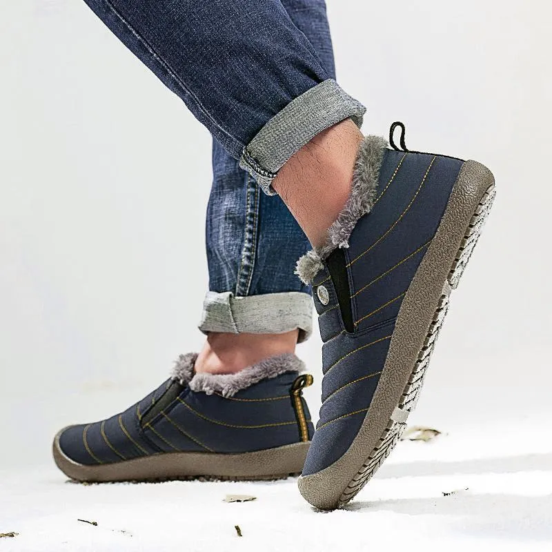 Men's Water-resistant Casual Cotton Winter Snow Boots