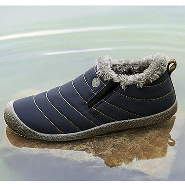 Men's Water-resistant Casual Cotton Winter Snow Boots