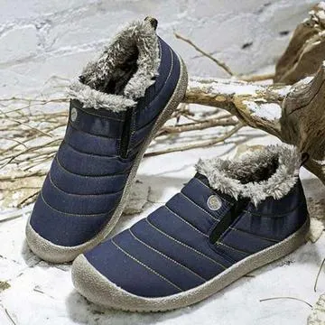 Men's Water-resistant Casual Cotton Winter Snow Boots