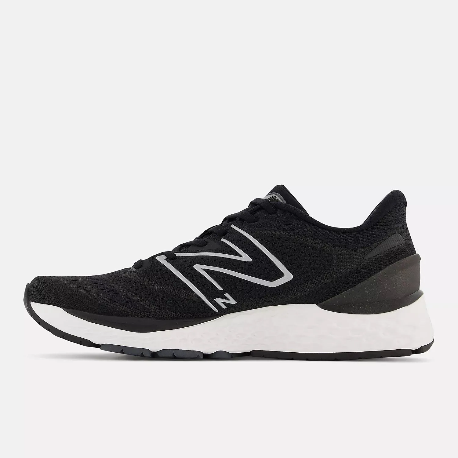 Men's Wide Fit New Balance MSOLVBW4 Running/Walking Trainers - Black/White