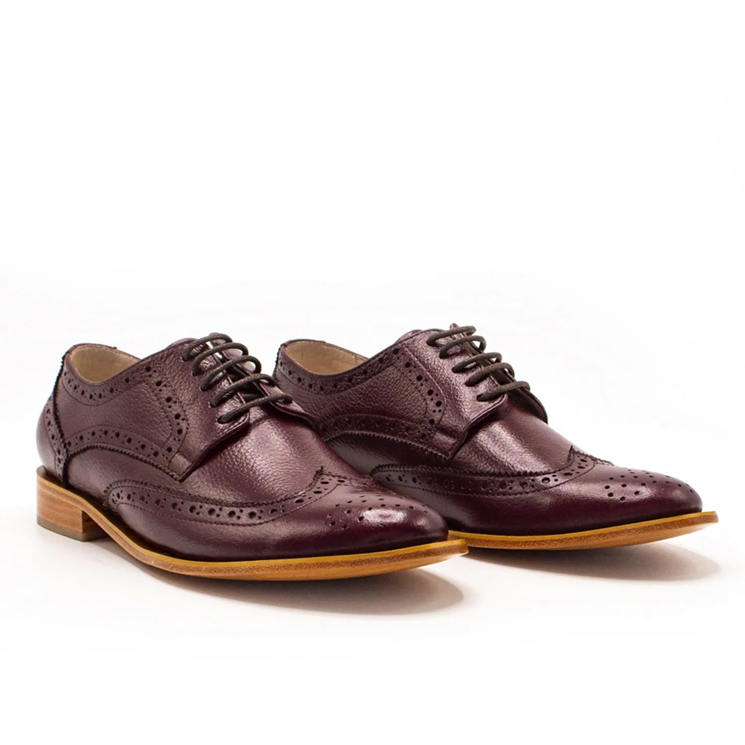 Mere Brogue Oxford Burgundy