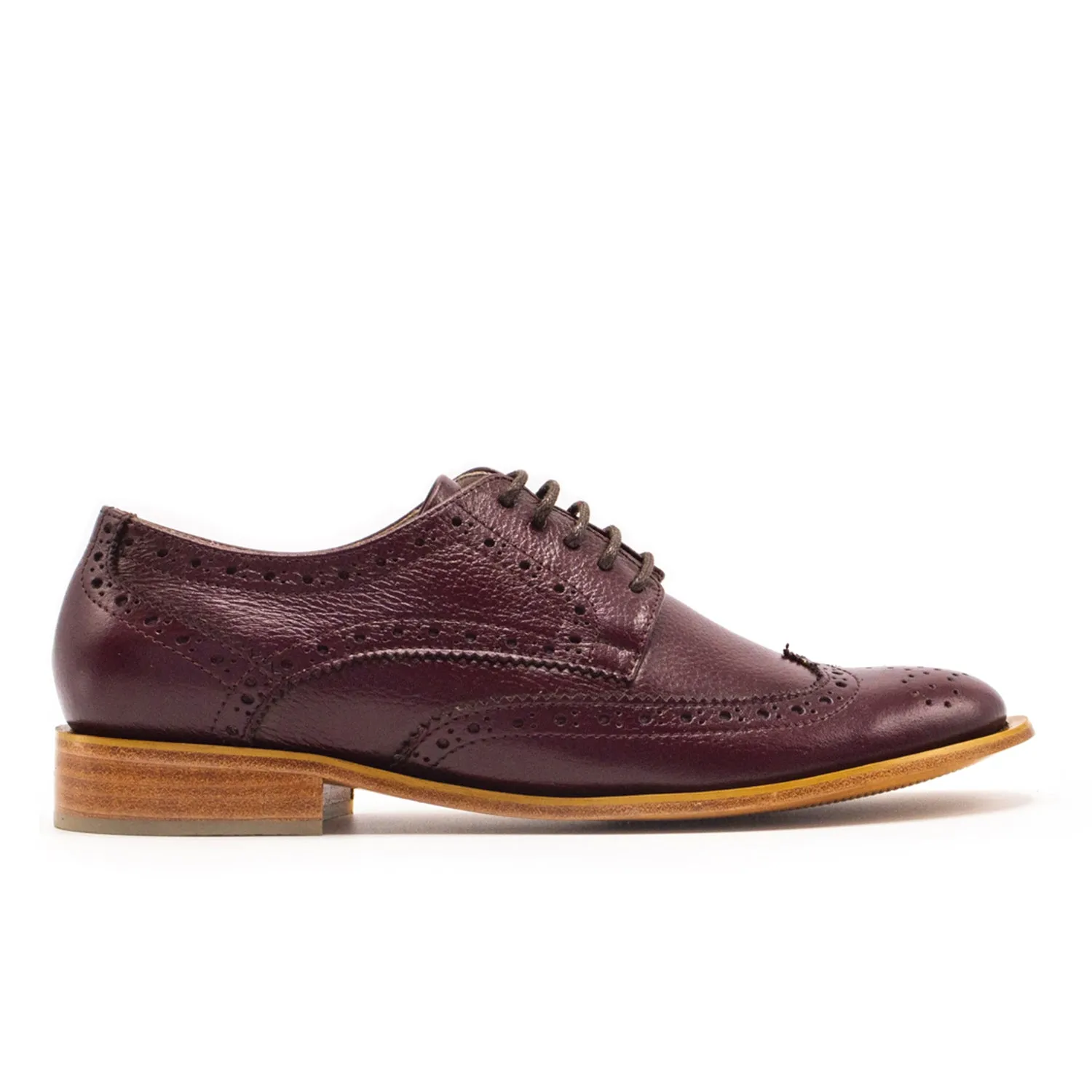 Mere Brogue Oxford Burgundy