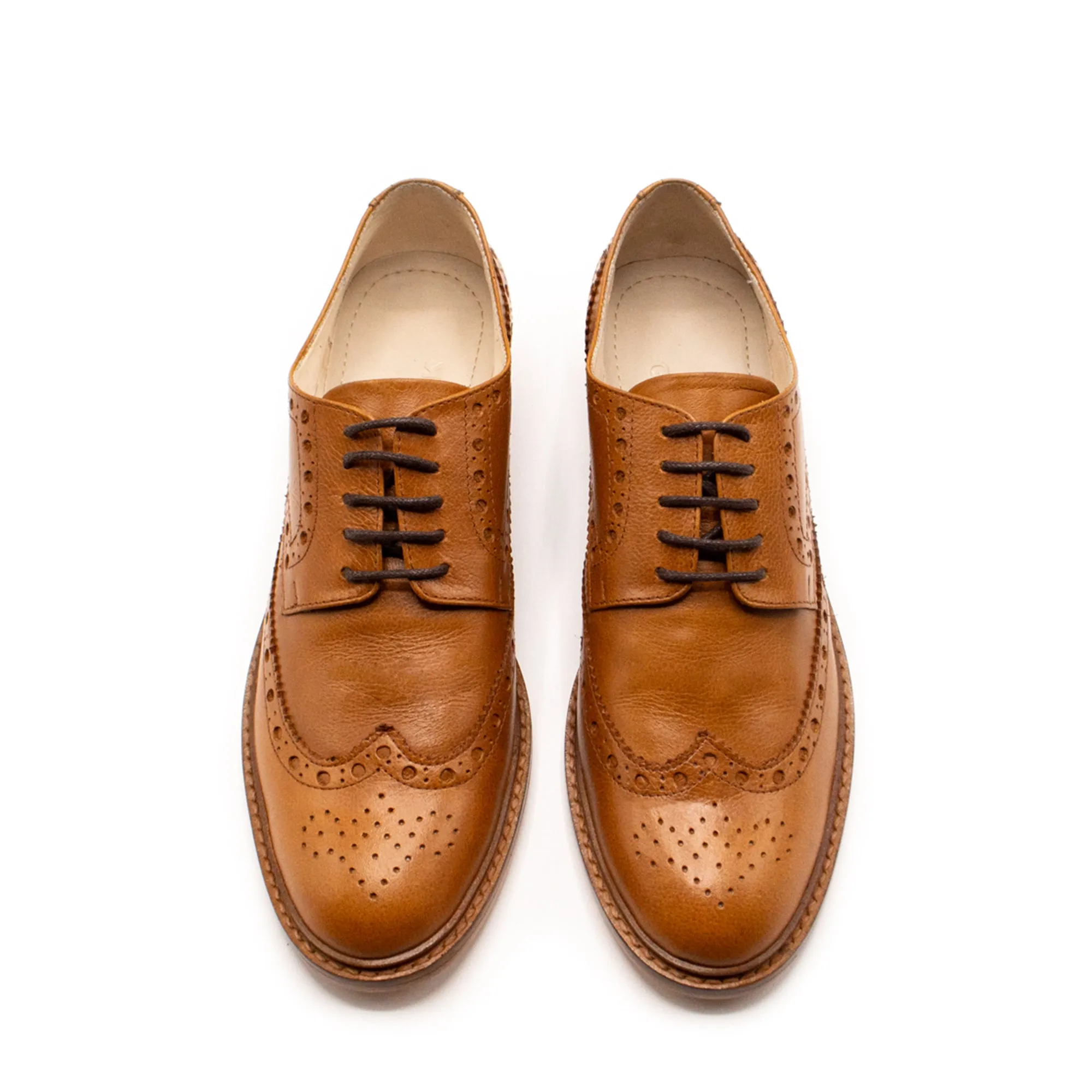 Mere Brogue Oxford Honey