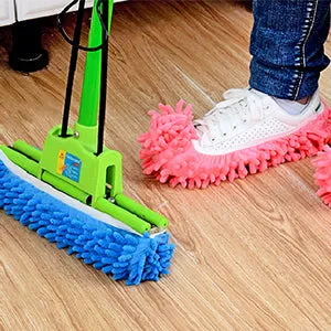 Mop Slippers Shoes Cover Dust Duster Slippers Cleaning Floor House Washable 10 PCS 5 Pairs