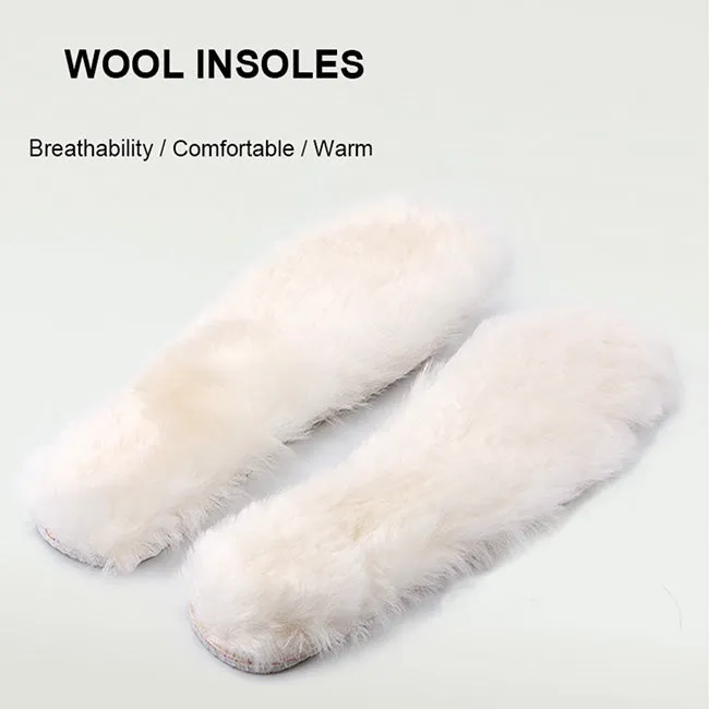 Natural Wool Insoles-100% Real Sheepskin (Women Size: 10.5)