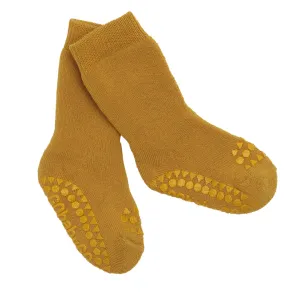 Non-Slip Grip Socks - Organic terry cotton - Mustard