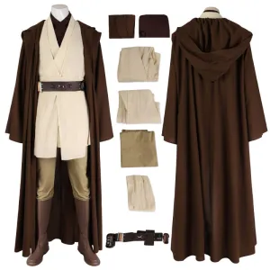 Obi Wan Kenobi Costume Revenge of The Sith Obi Wan Robe Adults Halloween Outfit ACcosplay