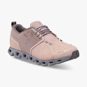 On Womens Cloud 5 Waterproof Shoes - Rose Fossil