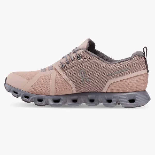 On Womens Cloud 5 Waterproof Shoes - Rose Fossil