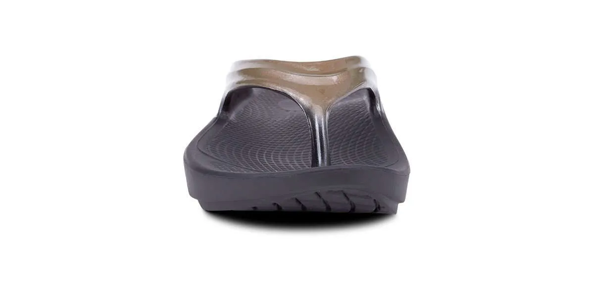 OOFOS Womens Oolala Sandal Black Latte