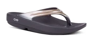 OOFOS Womens Oolala Sandal Black Latte