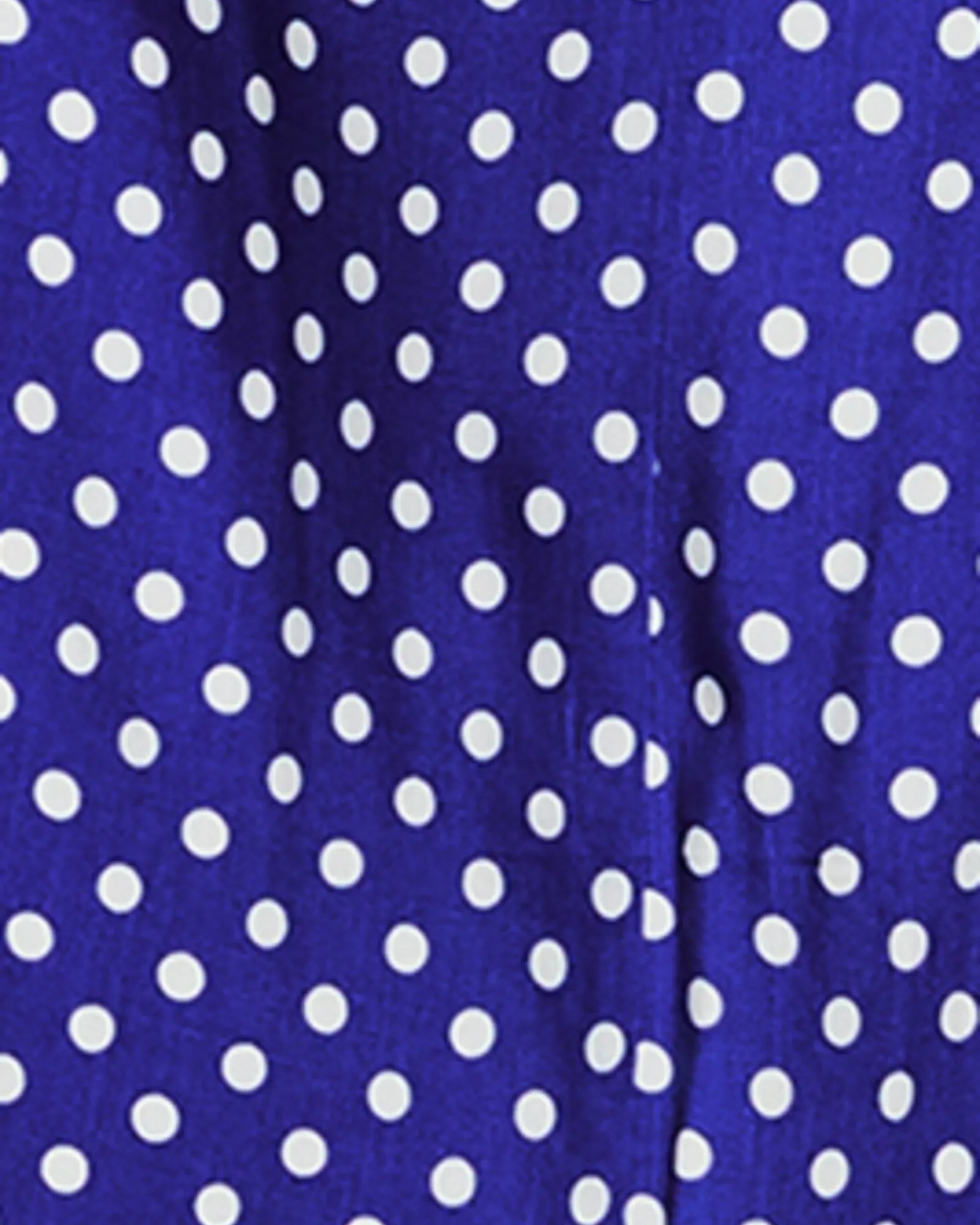 Parker Retro Polka Dot Dress | Royal Blue / White