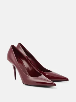 Patent leather pumps