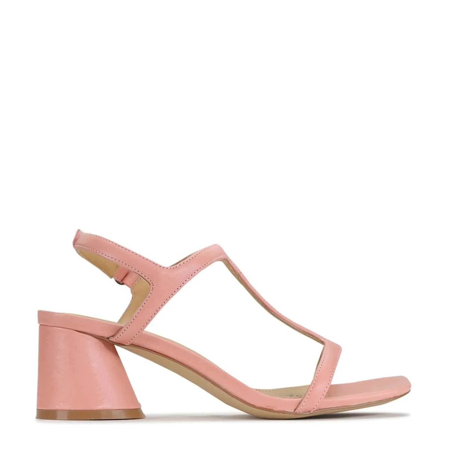 PETRAS LEATHER HEEL SANDAL