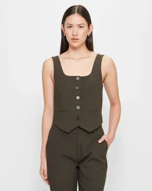 popular  Tailored Waistcoat - Preview - Dark Khaki