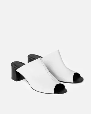 PRE-ORDER Vegan Uptown White Nopal cactus leather sandals by Bohema