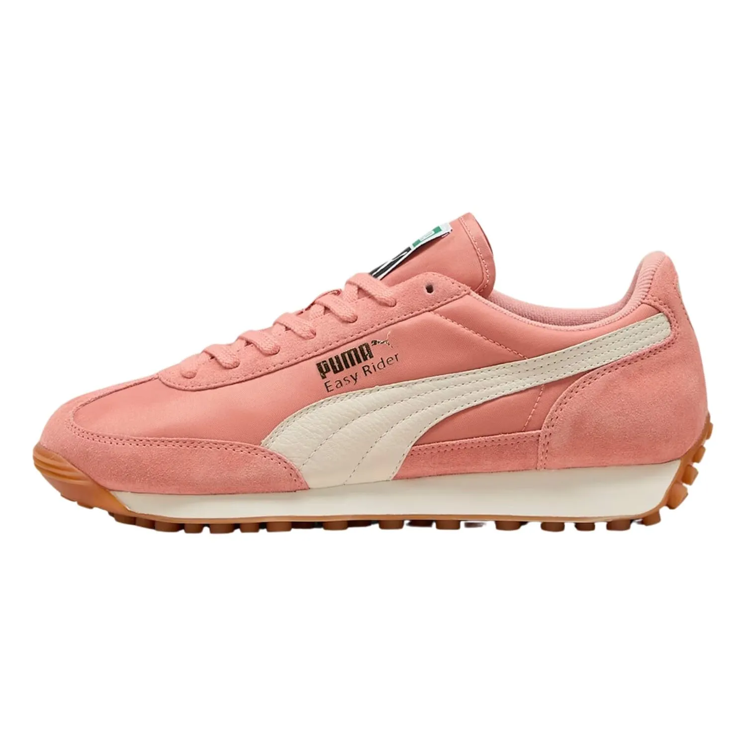 PUMA Women's Easy Rider Vintage Sneakers, Deeva Peach/Alpine Snow/Gold