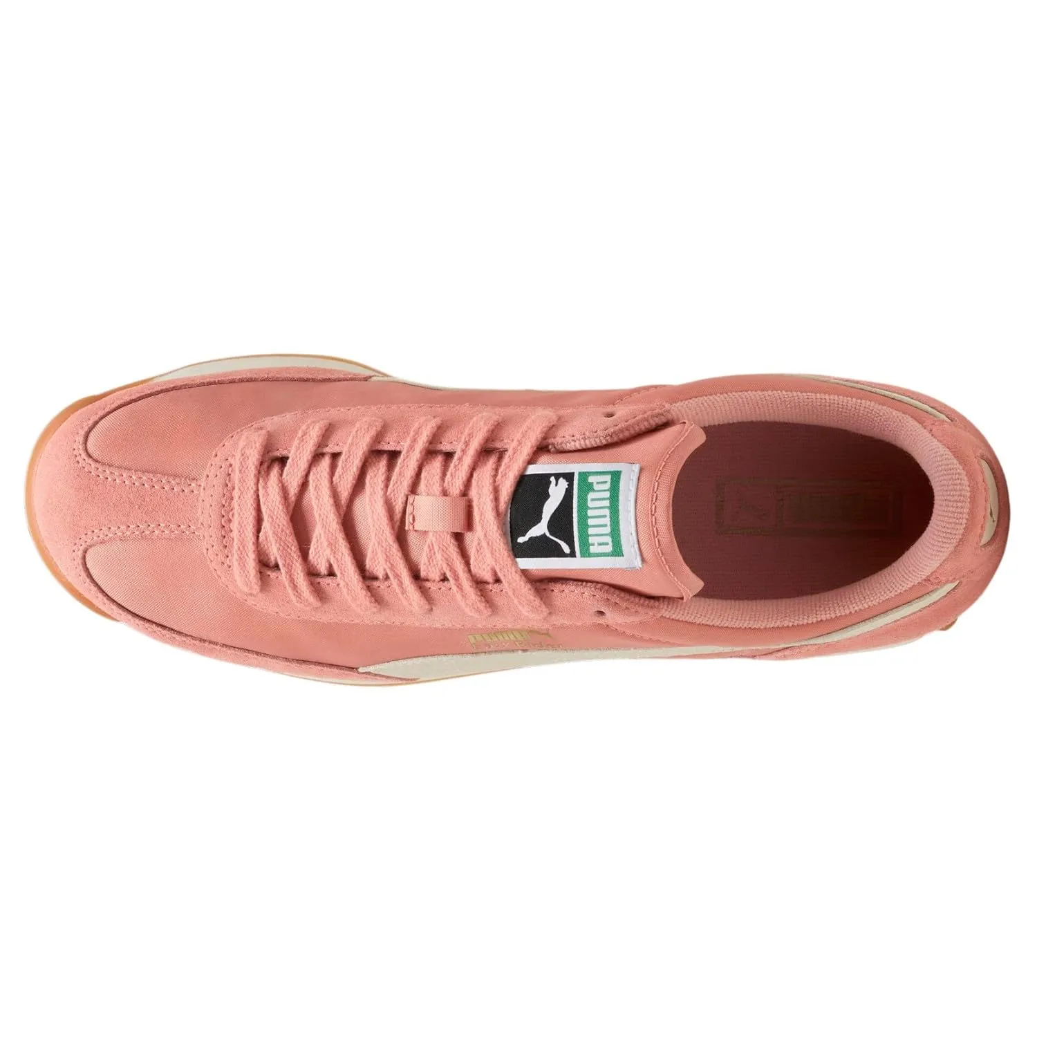 PUMA Women's Easy Rider Vintage Sneakers, Deeva Peach/Alpine Snow/Gold