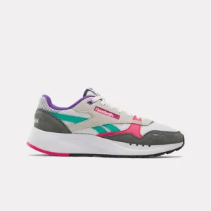 Reebok Footwear Men Classic Leather 2400 Shoes CHALK/GREY 5/BOLD PINK