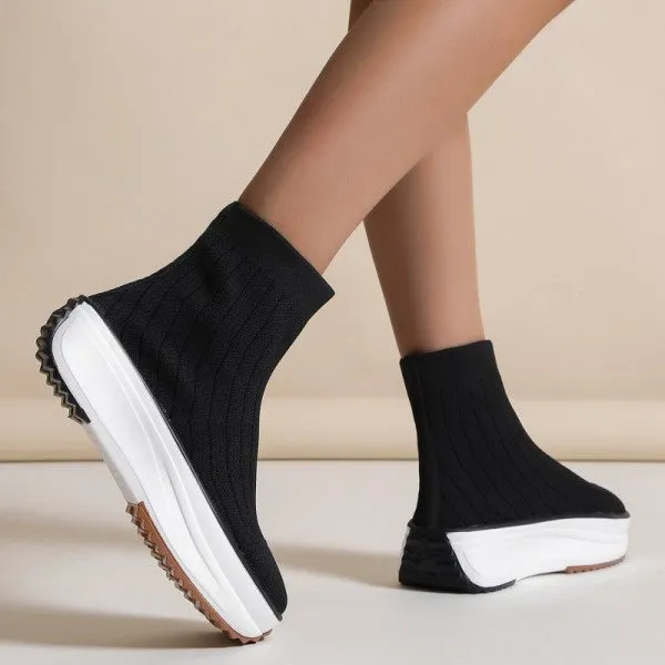 sealbeer - Black Casual Patchwork Solid Color Round Comfortable Out Door Shoes