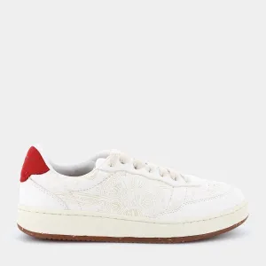 SHACBEAO205EVERGREEN ALL OVERWHITE\RED- SNEAKERS