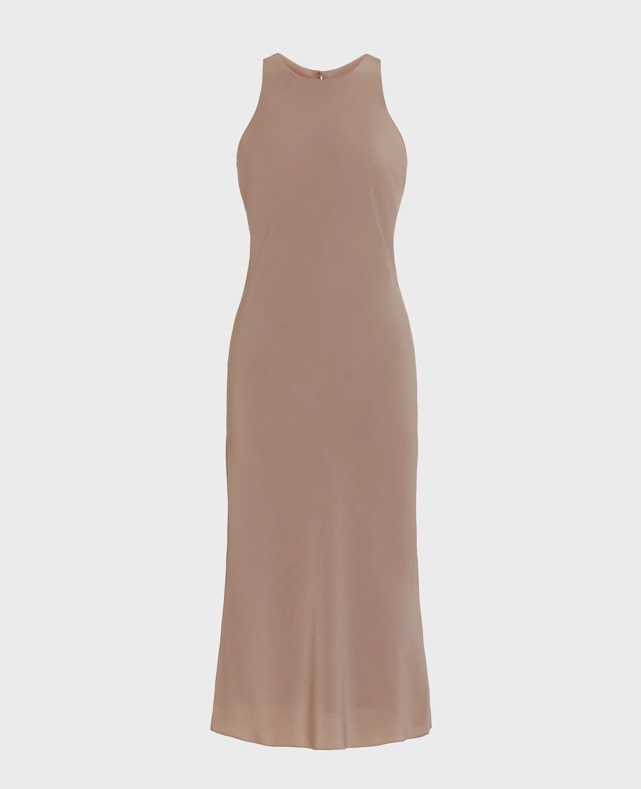 Silk Halter Tank Dress