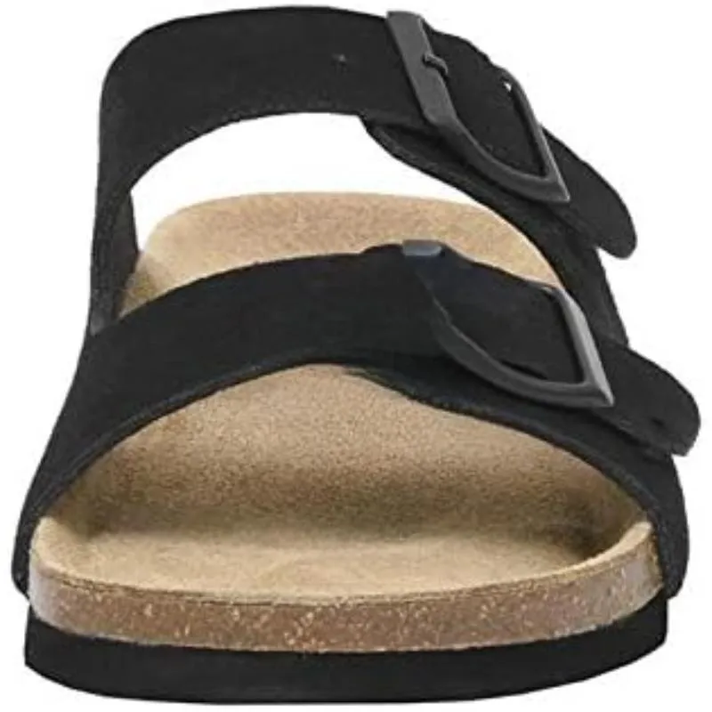 Sleek Dual Strap Slide Sandals For Women