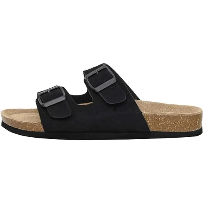 Sleek Dual Strap Slide Sandals For Women