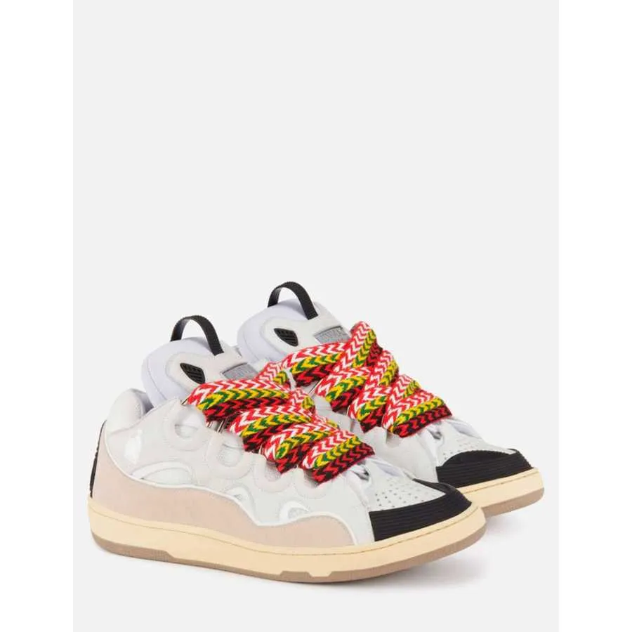 Sneakers Curb Blanches Lacets Multicolores Lanvin Homme | Toulouse