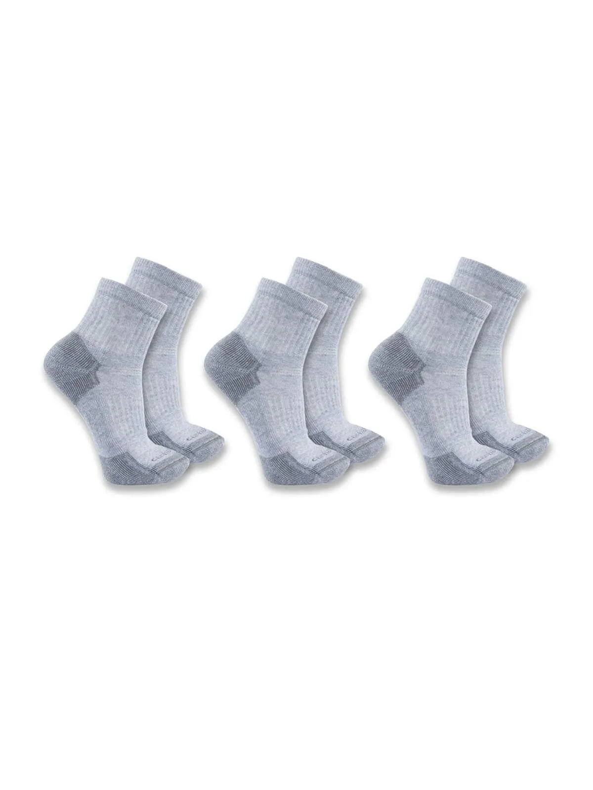 SQ6103M&#x20;Work&#x20;Socks&#x20;Cotton&#x20;Midweight&#x20;Quarter&#x20;3-pack&#x20;-&#x20;Carhartt