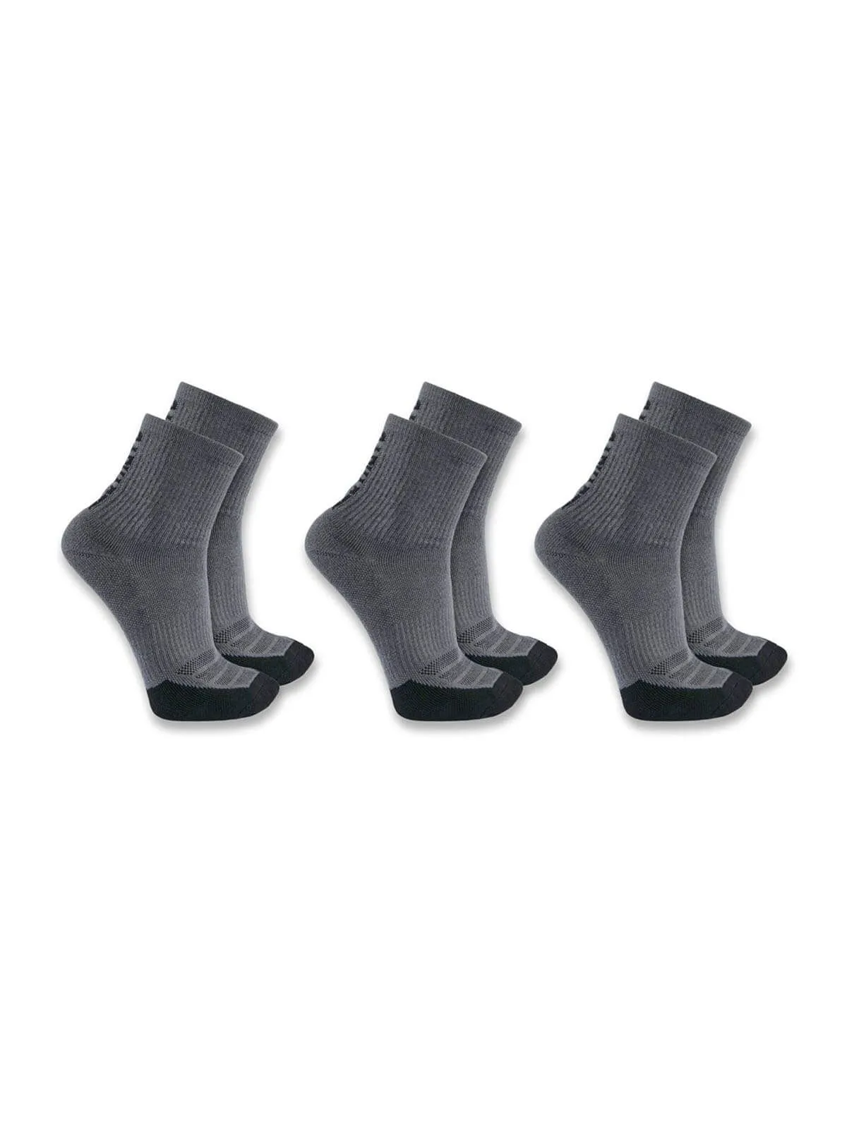 SS9933M&#x20;Work&#x20;Socks&#x20;Force&#x20;Crew&#x20;Logo&#x20;Short&#x20;3-pack&#x20;-&#x20;Carhartt