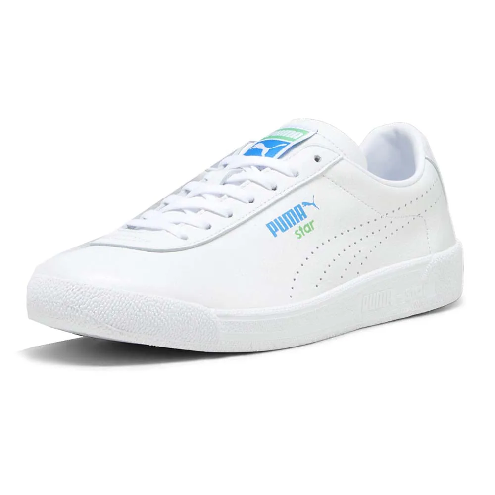 Star Tennis Whites Lace Up Sneakers