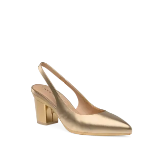 The Slingback - Matte Gold 3 Block