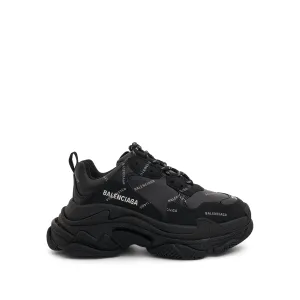 Triple S Sneakers in Black/Reflective