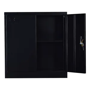 Two-Door Shelf Office Gym Filing Storage Locker Cabinet Safe