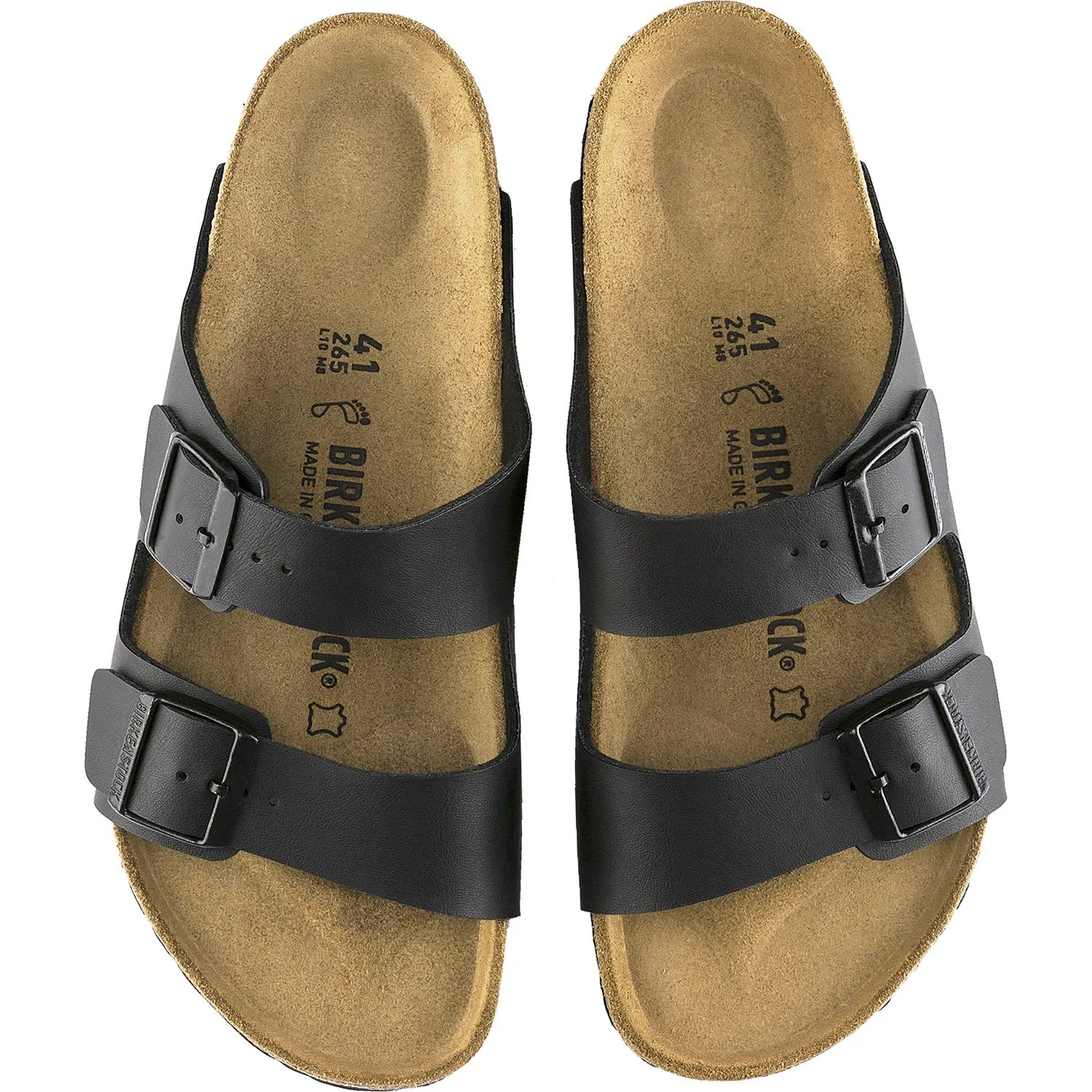 Unisex Birkenstock Arizona Black Birko-Flor