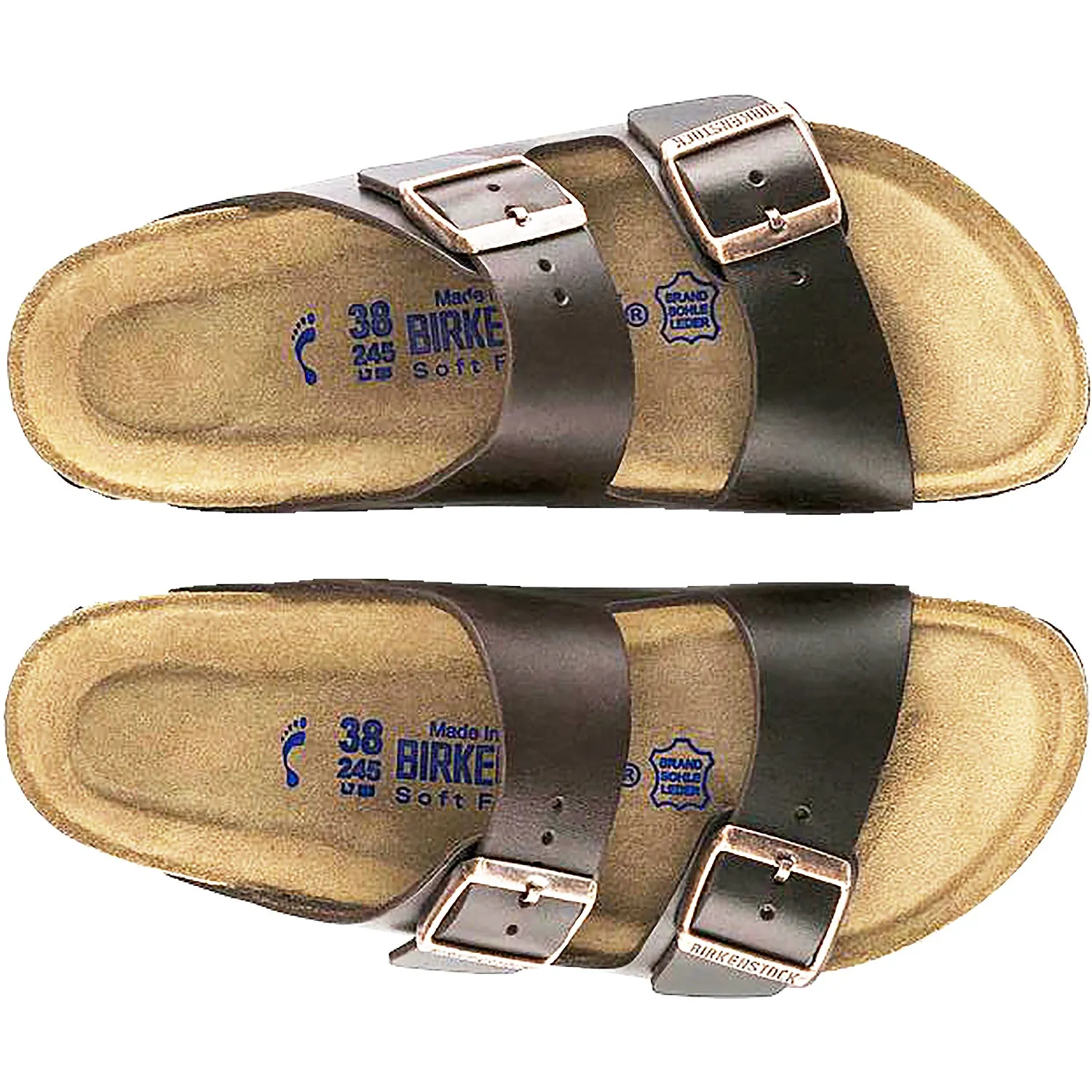 Unisex Birkenstock Arizona Soft Footbed Brown Amalfi Leather