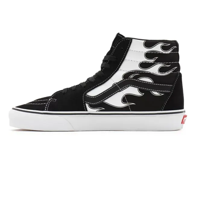 Vans scarpa sneakers da uomo Sk8-Hi Flame VN0A32QGK681 nero-bianco