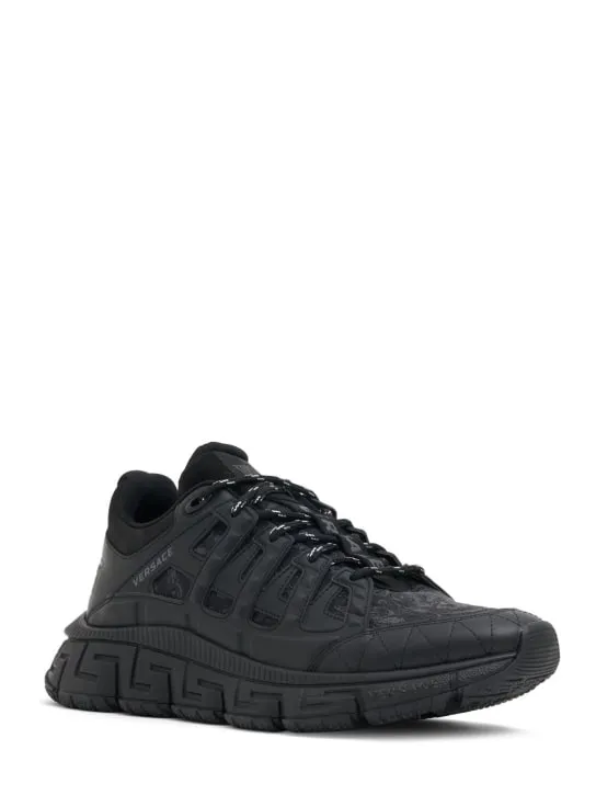 Versace   Leather sneakers 