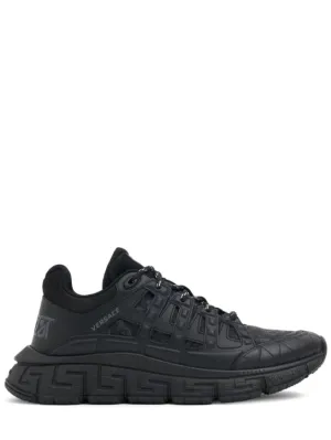 Versace   Leather sneakers 