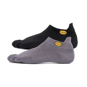 Vibram No Show Toe Socks (2 Pack) Grey/Black