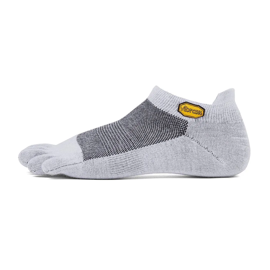 Vibram No Show Toe Socks Light Grey