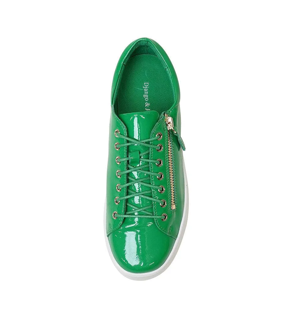 Wolfie Emerald Patent Leather Sneakers